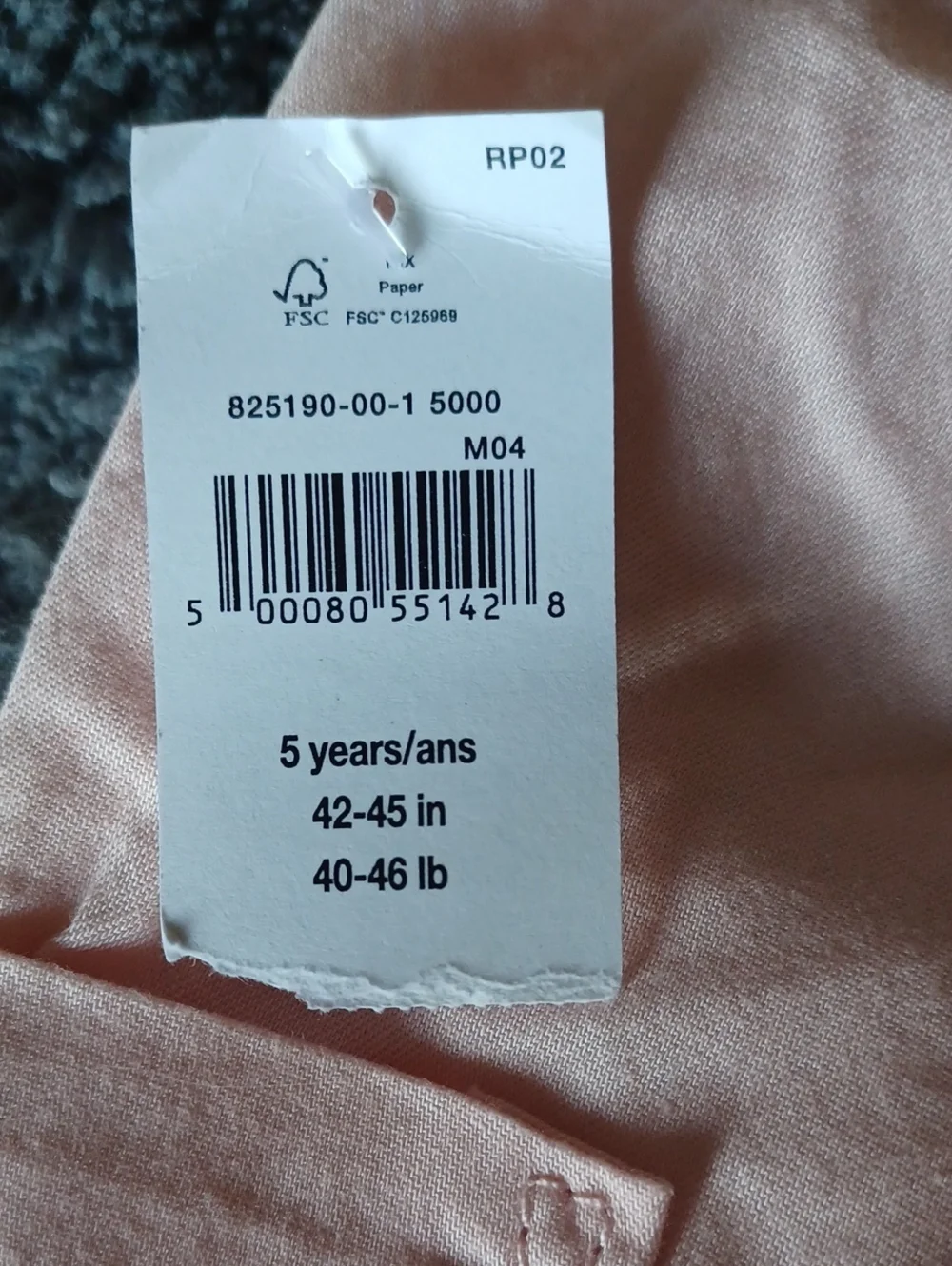 GAP Toddlwr Size 5,Pink Cargo-Style Jogger Pants